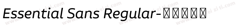 Essential Sans Regular字体转换